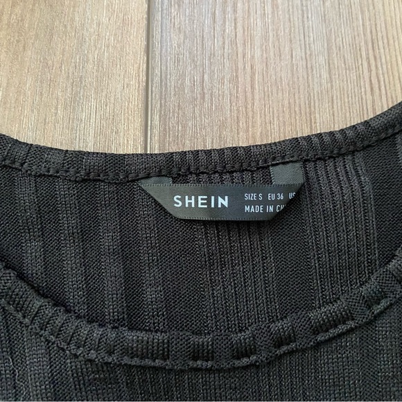 Shein Black Ribbed Set - Picture 3 of 4